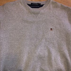 Vintage Tommy Hilfiger Sweatshirt Medium Gray